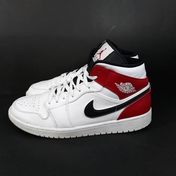 Jordan Other - Nike Air Jordan 1 Mid Chicago White Sz 13